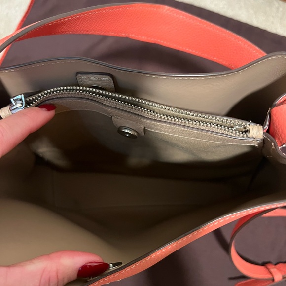 Coach Coral Leather Shoulder Bag - Picture 6 of 13